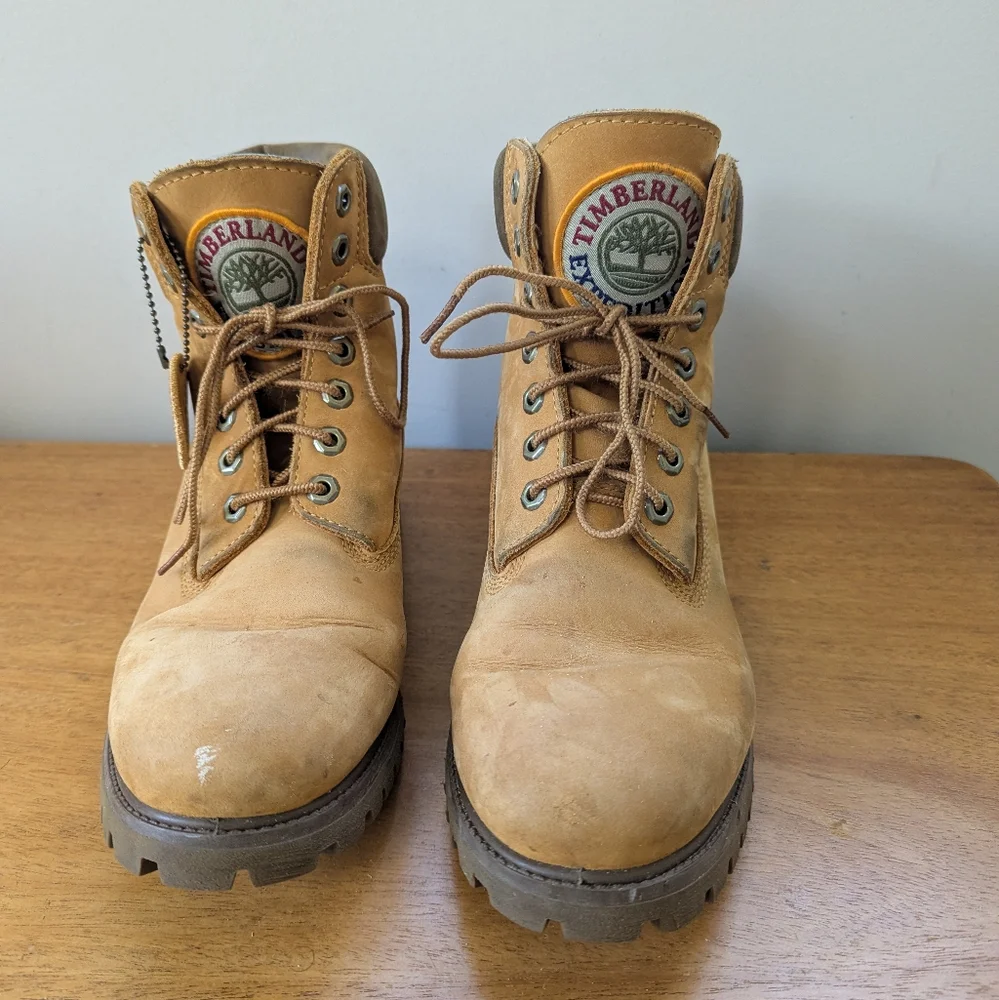 Vintage‎ Y2K Timberland Tan Construction Boots